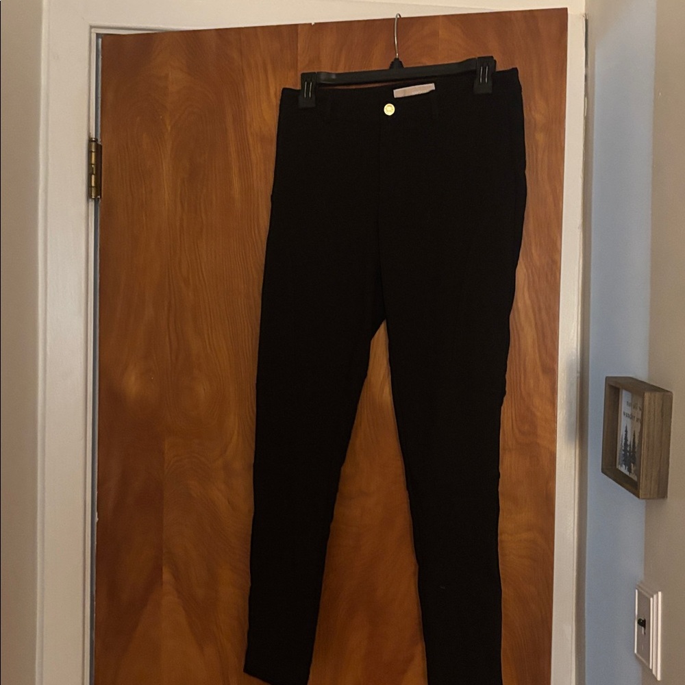 Michael Kors Black Pants with Gold Button